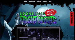 Desktop Screenshot of boonehallfrightnights.com